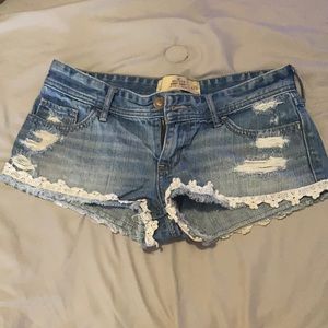 Hollister blue Jean shorts